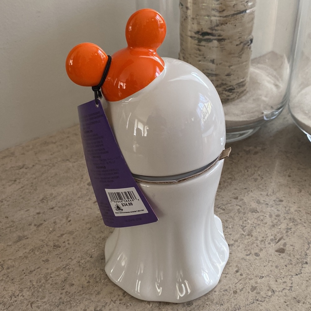 Disney Mickey Mouse Ghost Ceramic Candle - Picture 4 of 9